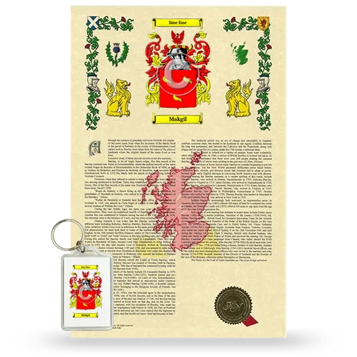 Makgil Armorial History and Keychain Package