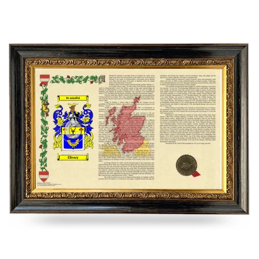 Elivary Armorial Landscape Framed - Heirloom