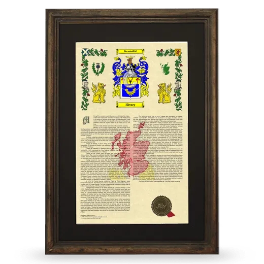 Elivary Deluxe Armorial Framed - Brown