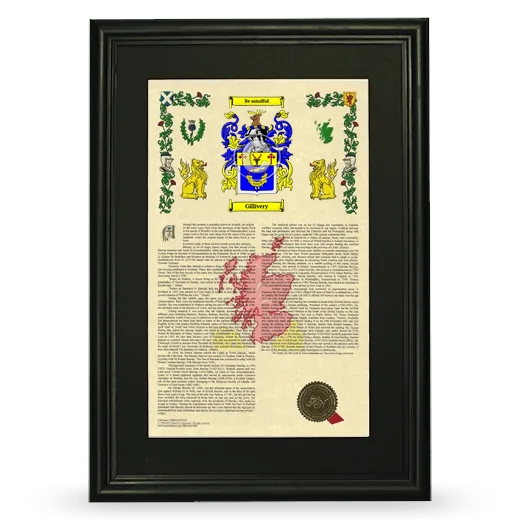 Gillivery Deluxe Armorial Framed - Black