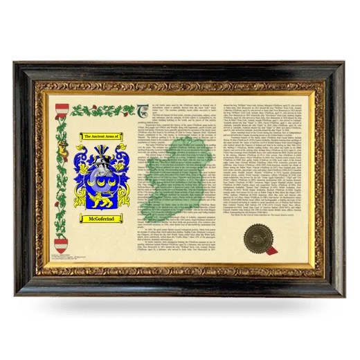 McGoferind Armorial Landscape Framed - Heirloom