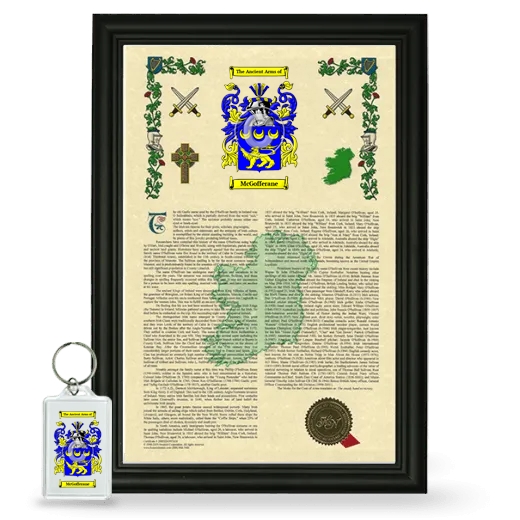 McGofferane Framed Armorial History and Keychain - Black