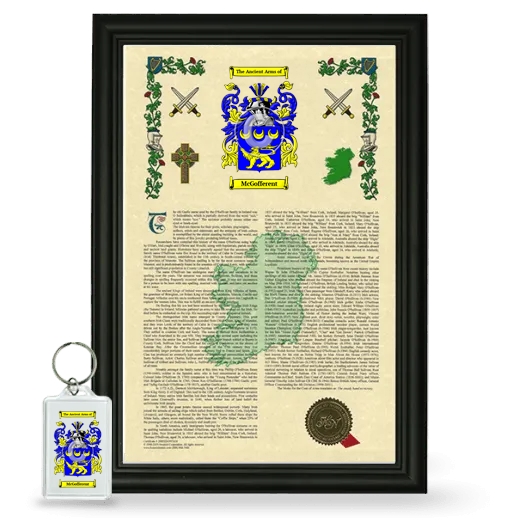 McGofferent Framed Armorial History and Keychain - Black