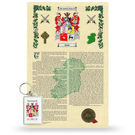 Graw Armorial History and Keychain Package