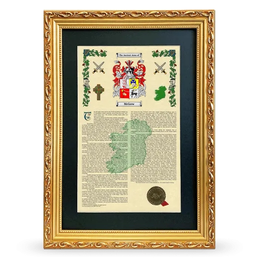 McGrew Deluxe Armorial Framed - Gold