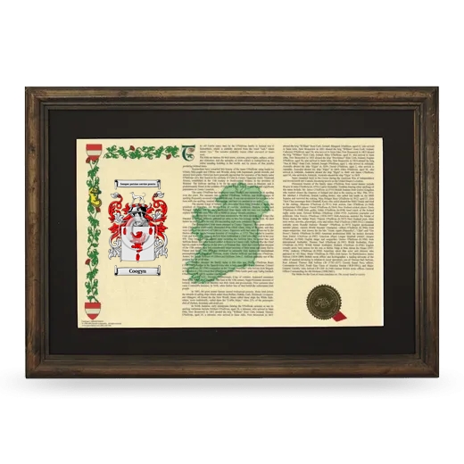 Coogyn Deluxe Armorial Landscape Framed - Brown