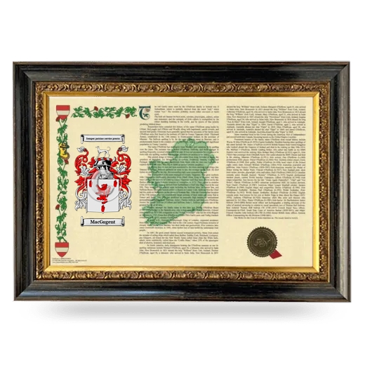 MacGugent Armorial Landscape Framed - Heirloom