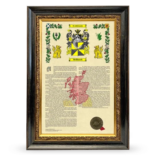 McIlhauch Armorial History Framed - Heirloom