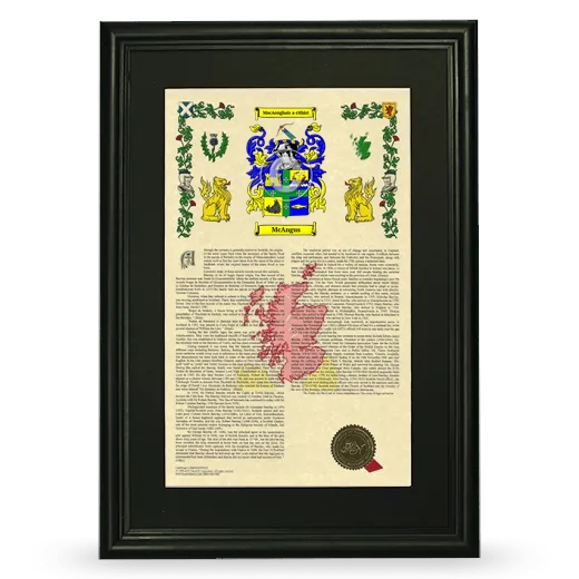 McAngus Deluxe Armorial Framed - Black