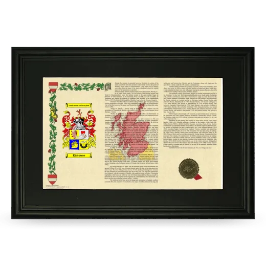 Kintowse Deluxe Armorial Landscape Framed- Black