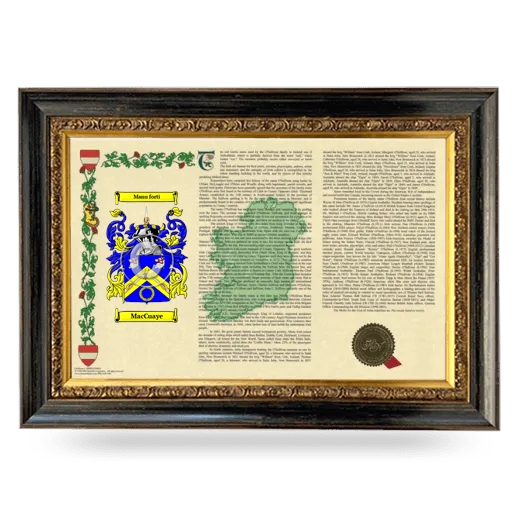 MacCuaye Armorial Landscape Framed - Heirloom