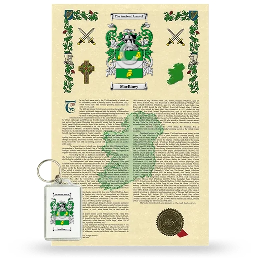 MacKiney Armorial History and Keychain Package