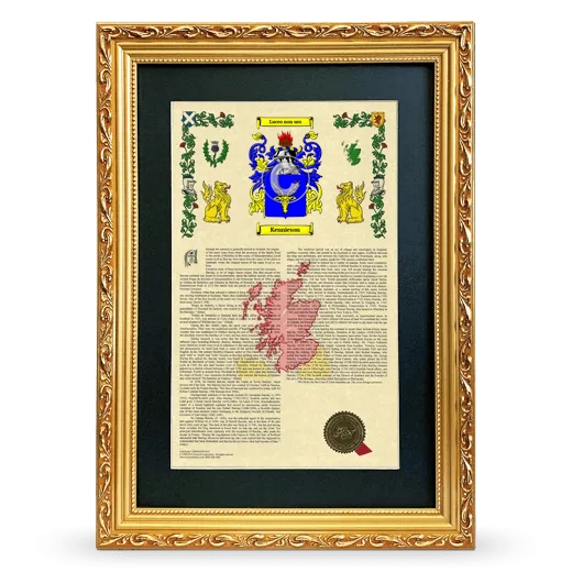 Kennieson Deluxe Armorial Framed - Gold