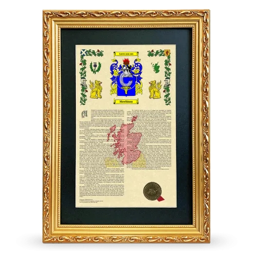 Mawhinny Deluxe Armorial Framed - Gold