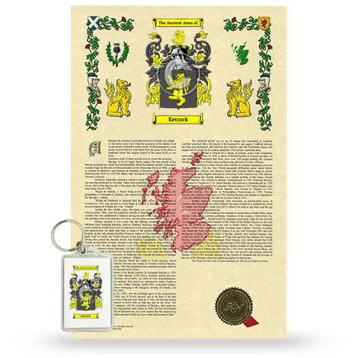 Ketrack Armorial History and Keychain Package