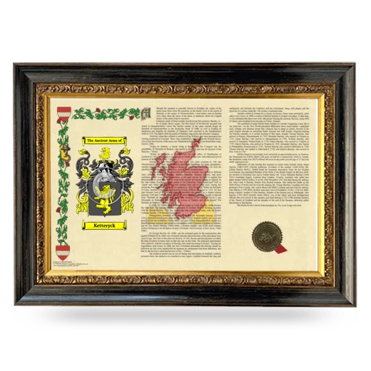 Ketteryck Armorial Landscape Framed - Heirloom