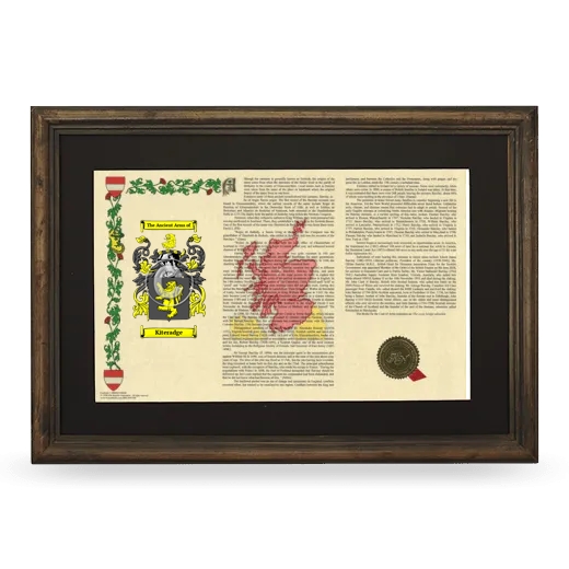 Kiteradge Deluxe Armorial Landscape Framed - Brown