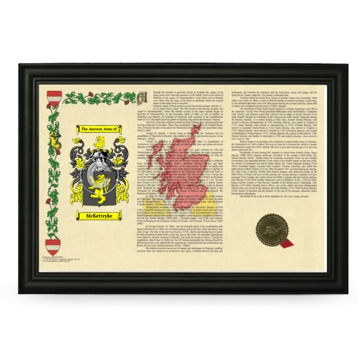 McKettryke Armorial Landscape Framed - Black