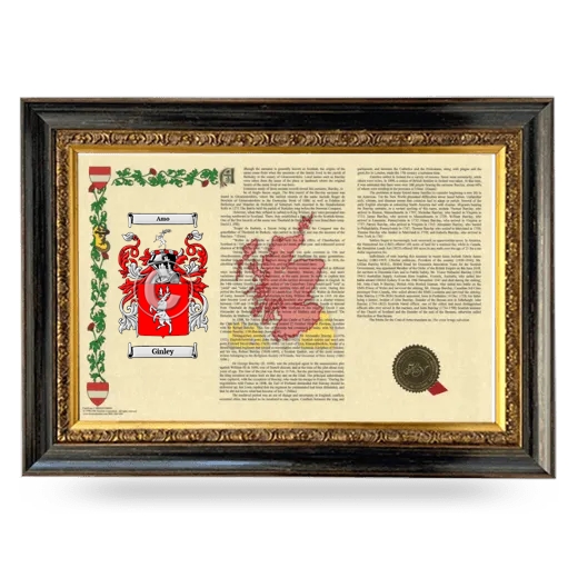 Ginley Armorial Landscape Framed - Heirloom