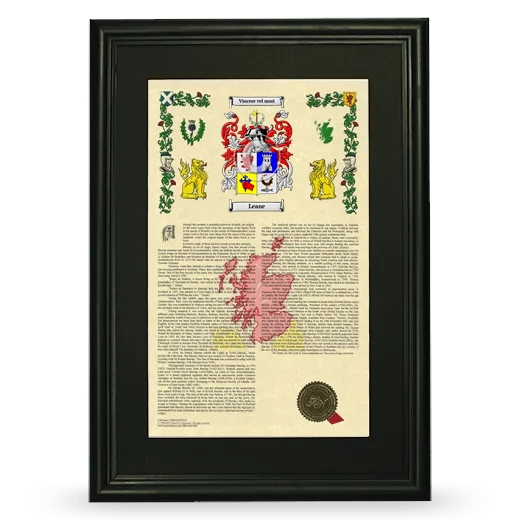 Leane Deluxe Armorial Framed - Black