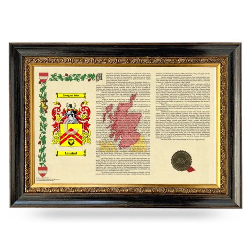 Laurind Armorial Landscape Framed - Heirloom