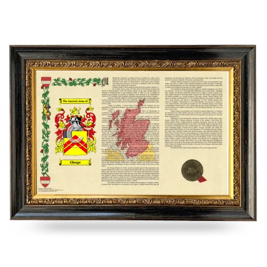 Gleage Armorial Landscape Framed - Heirloom