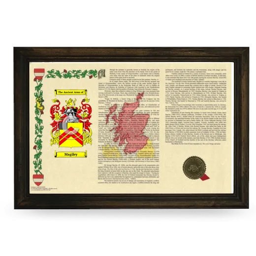 Magiley Armorial Landscape Framed - Brown