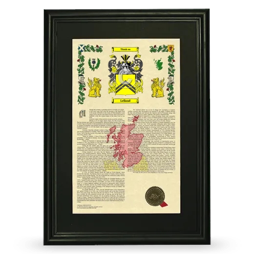 Lelland Deluxe Armorial Framed - Black