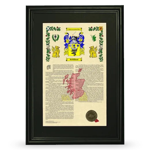 McMilland Deluxe Armorial Framed - Black