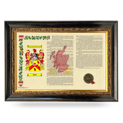 Nicel Armorial Landscape Framed - Heirloom