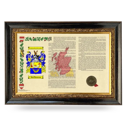 MacPhearson Armorial Landscape Framed - Heirloom