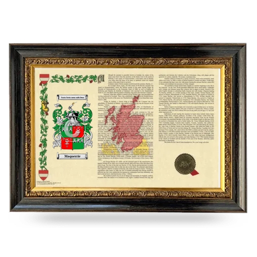 Maquerrie Armorial Landscape Framed - Heirloom