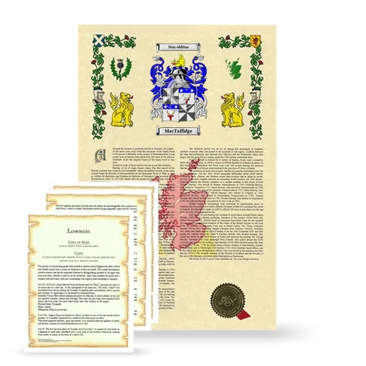 MacTaffidge Armorial History and Symbolism package