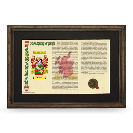 Magnuss Deluxe Armorial Landscape Framed - Brown