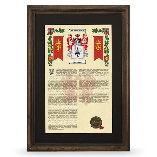 Magnuson Deluxe Armorial Framed - Brown