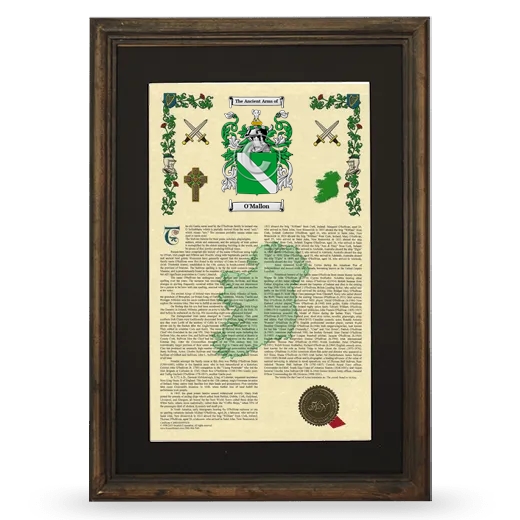 O'Mallon Deluxe Armorial Framed - Brown