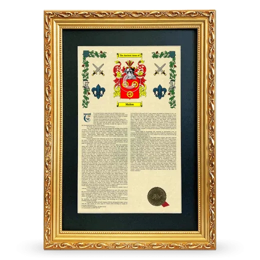 Malou Deluxe Armorial Framed - Gold