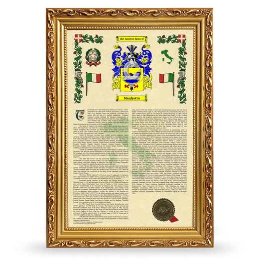 Manfrotto Armorial History Framed - Gold