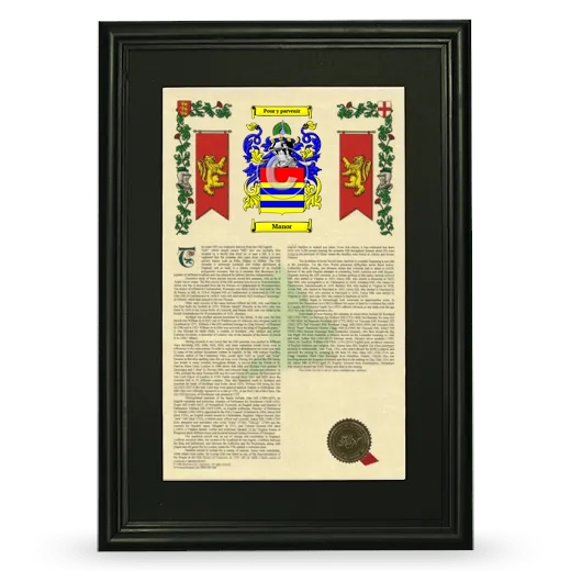 Manor Deluxe Armorial Framed - Black