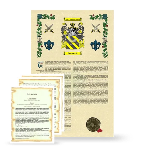 Demarchis Armorial History and Symbolism package