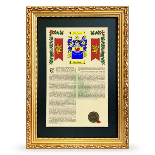 Marshome Deluxe Armorial Framed - Gold