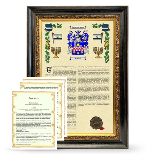 Marcoff Framed Armorial History and Symbolism - Heirloom