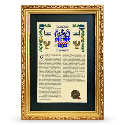 Marcowich Deluxe Armorial Framed - Gold