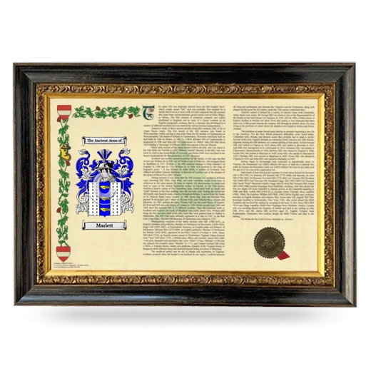 Marlett Armorial Landscape Framed - Heirloom