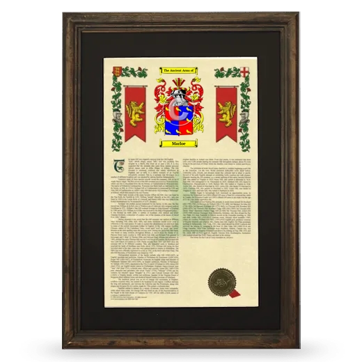 Marloe Deluxe Armorial Framed - Brown