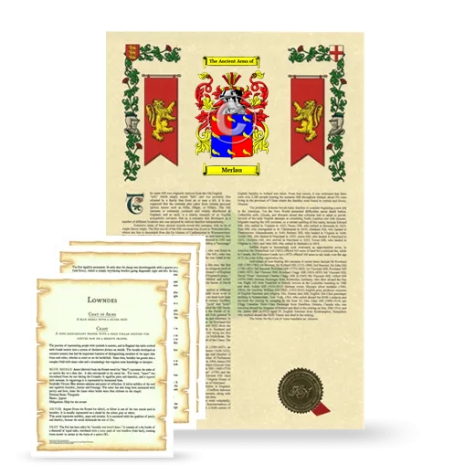 Merlau Armorial History and Symbolism package