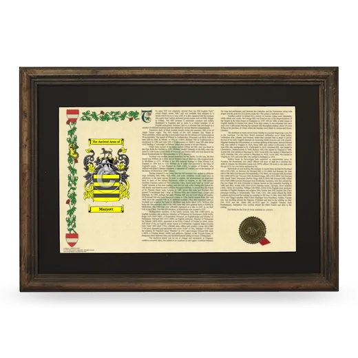 Maryott Deluxe Armorial Landscape Framed - Brown