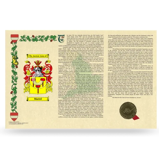 Martel Armorial History Landscape Style