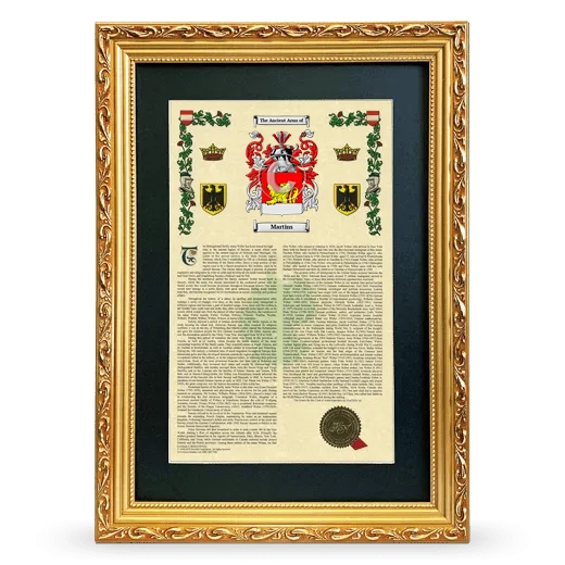 Martins Deluxe Armorial Framed - Gold