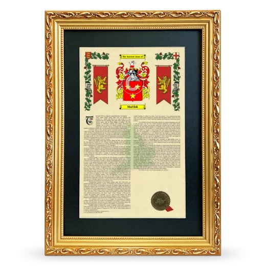 Martlok Deluxe Armorial Framed - Gold